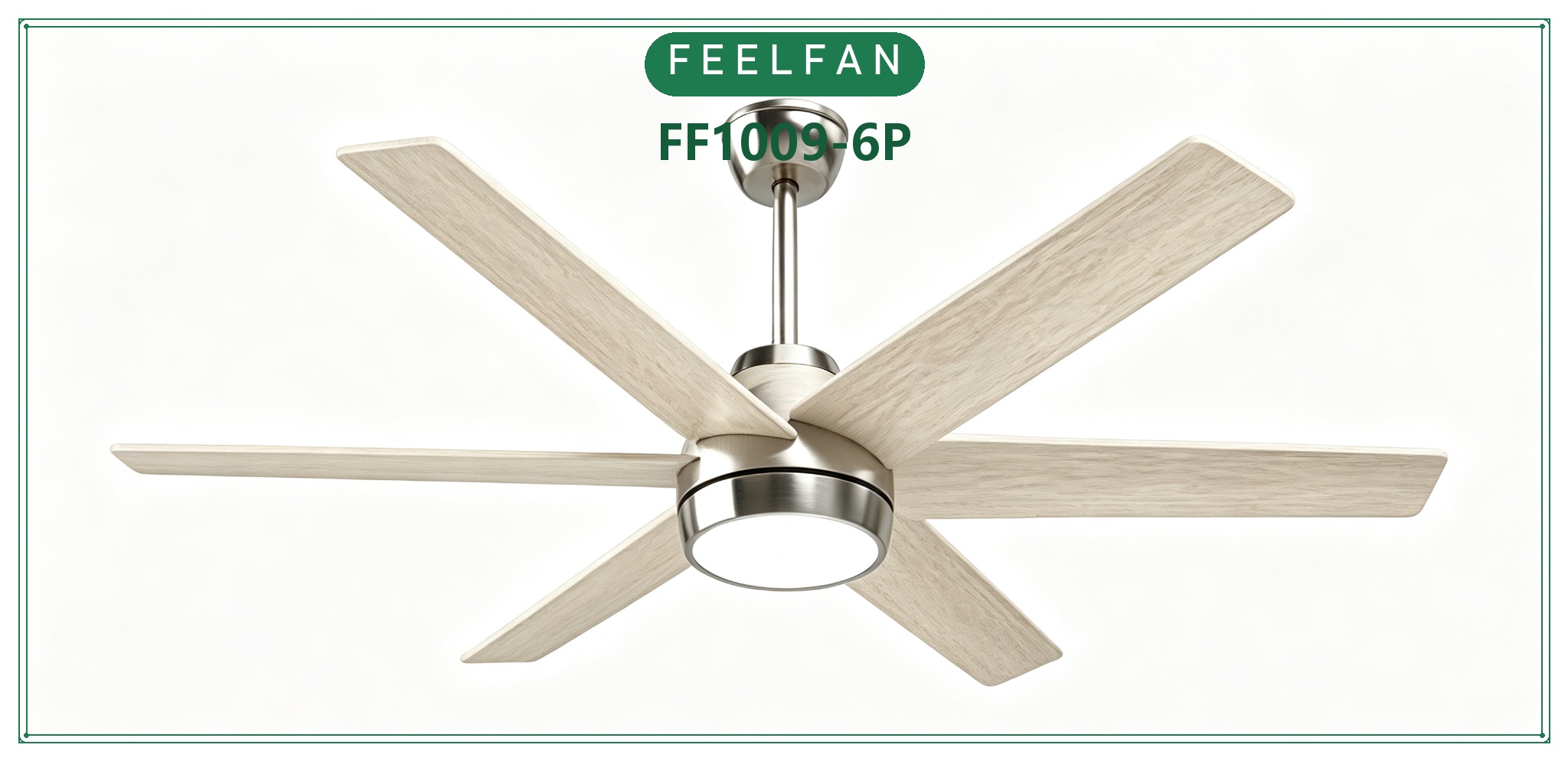 FEELFAN FF1009-6P 6-Blade BLDC Ceiling Fan with LED Light