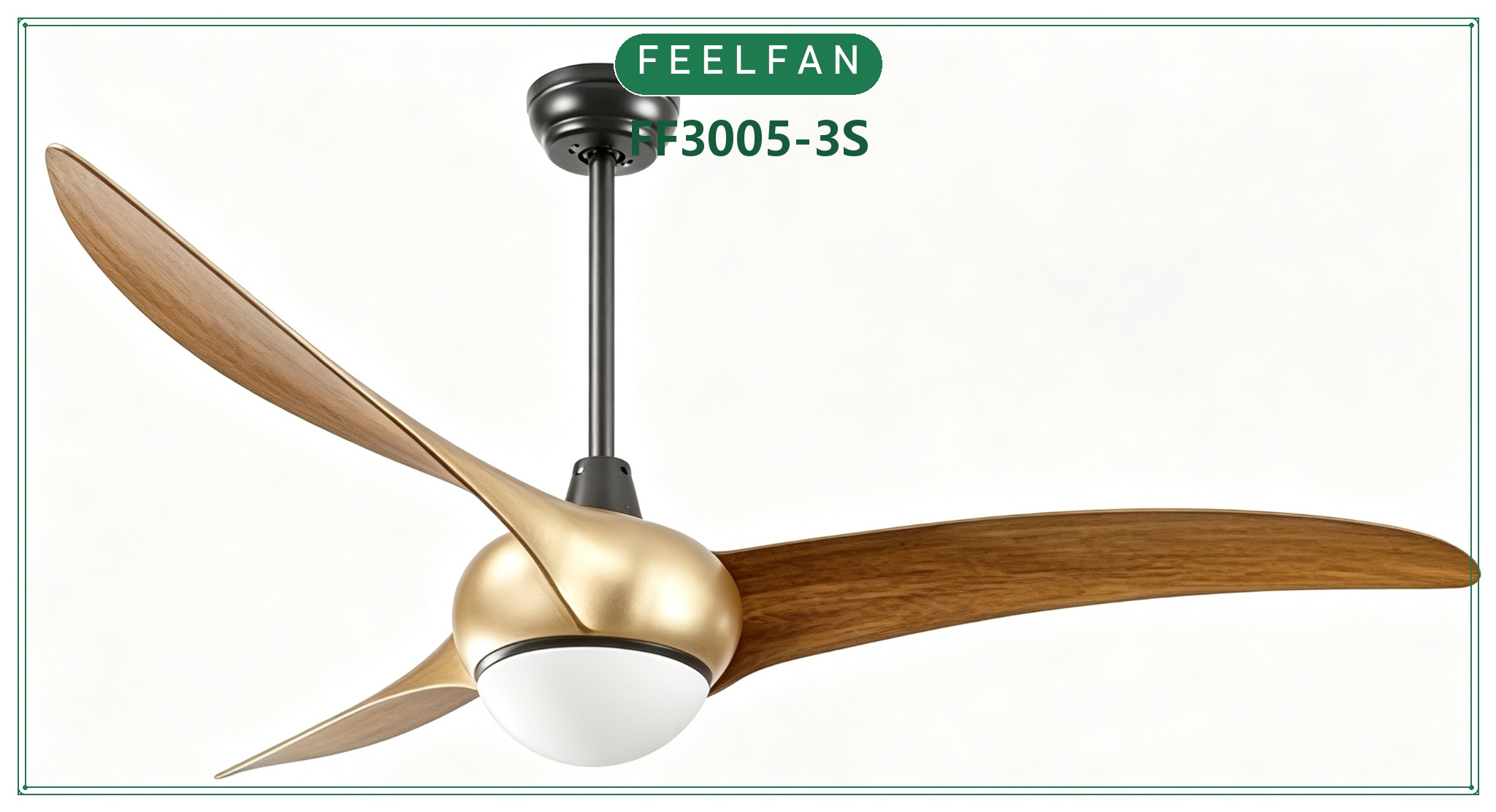 FEELFAN FF3005-3S 3-Blade ABS BLDC Ceiling Fan with LED Light variant 3
